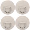 TEHAUX 4 Pezzi Fibbia per Paddleboard in Plastica, Cordino 8 Cm | Surfboard e Paddleboard, Design Portatile e Fissaggio Sicuro, Patch Pvc in Acciaio