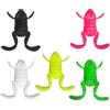TyCylKu Esche a Rana per Pesca al Bass Rana Morbida Realistica Flessibile Portatile | Set Di 5 Esche Per La Pesca In Acqua Salata Acqua Lago Fiume Ruscello Torrente Spigola Trota Pesce Gatto