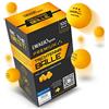 Dieker Sports Palline da ping pong Premium a 3 stelle (100 pezzi, arancione) - Palline da ping pong di prima qualità - secondo gli standard ITTF Torneo [incluso corso video del professionista] Palline
