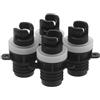 WRITWAA 4 Pezzi Adattatore Gonfiabile in Plastico per Kayak e Gommoni, Compatibile Valvole Multiple, Facile da Trasportare, per Sport Acquatici e Campeggio