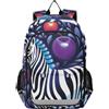 Linnyio Animale Zebra Bianco Nero Zaino Scolastico per Studenti,Zainetti per Bambini e Ragazzi,Ideali per La Scuola Viaggi