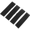 VANZACK 4 Pezzi Fasce per Maniche da Calcio Nere 25x250mm in Poliestere