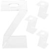 GATHINESS 4 Pezzi Espositore per Palline da Parete, Supporto per Baseball e Softball in Acrilico, Design a Z, Accessori di Installazione, Salvaspazio, per Varie Occasioni