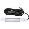 OVAQUIXI Lampada da Pesca, Lampada Subacquea Sommergibile per PC Fish Finder 126 LED 13W 1000lm AC12 a 36V IP68 Fascio da 360 Gradi per Pesca Notturna di Gamberetti Calamari Persici (Blue)