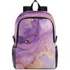 Linnyio Vortici Di Texture Dell'inchiostro Viola Zaino Pieghevole Impermeabile e Leggero,Ideale per Escursioni Viaggi e Campeggio