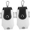 GATHINESS 2 Pezzi Borsa Porta Palline da Golf, Marsupio Golf per 2 Palline, Mini in Pu e Metallo, con Moschettone e Portachiavi, Portatile per Allenamento e Sport