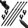Hirisi Tackle Supporto per canna da pesca in alluminio robusto - Banksticks & Buzz Bar compatibile con Rod Pod, supporto telescopico, lunghezze a scelta per pesca alla carpa (Y164070)