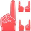 TEHAUX 5 Pezzi Mano in Schiuma, Dita in Schiuma, Foam Fingers, Set Leggero Riutilizzabile Antiscivolo, per Cheerleading, Fan ed Eventi Sportivi