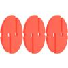 SWOOMEY 3 Pezzi Marcatore Tondo per Corda Subacquea da Immersione Tecnica | Abs Arancione, Design Compatto e Leggero, Indicazione Direzionale ad Alta Visibilità per Grotta e Snorkeling
