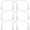 SHINEOFI 6 Pezzi Kit Staffa Porta Rete da Biliardo in Plastica Bianca Supporto Robusto per Tavolo da Pool, per Club e Locali di Intrattenimento