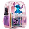 Disney Stitch Zaino Trasparente Borsa Scuola Zainetto Bambina Ragazza Moda Zaino per Viaggio Università Regali per Ragazze
