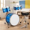 Batteria con Sgabello e Piatto Junior Set di Tamburi con Piatti Reale per Casa