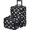 Rockland Set di valigie verticali Softside moda, Mulpinkdot, 122 cm, Set Bagagli