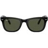 Ray-Ban Occhiali da Sole RB4105 601 Wayfarer Folding Nero/Verde G-15 Unisex 50/22/140