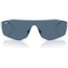 Ray-Ban Occhiali da Sole RB3781 003/80 Alix Argento/Blu Scuro Unisex 41/141/120