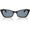 Ray-Ban Occhiali da Sole RB2299 901/R5 Lady Burbank Nero/Blu Unisex 52/20/140