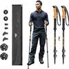 Cascade Mountain Tech Aluminum Quick Lock Bastoncini da Trekking con Manico in Sughero