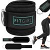 FITGIRL Ankle Strap for Cable Machines and Resistance Bands, Work Out Cuff Attachment for Home & Gym, Booty Workouts - Kickbacks, Leg Extensions, Hip Abductors, for Women Only