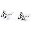 81stgeneration Orecchini a Bottone con Nodo Trinity in Argento Sterling 925 per Donna | Piccoli Orecchini a Forma di Triquetra Celtica | Gioielli Tradizionali Irlandesi | Regalo Simbolico