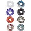 Sureio 8 pezzi 127 pollici fatti a mano perline vita africano catena del ventre plus size pancia corpo perline per le donne colorato vita gioielli accessori