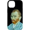 RelaxArtWorld Custodia per iPhone 14 Autoritratto di Vincent van Gogh (1889) - senza sfondo