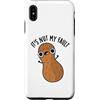 Punny Bone Custodia per iPhone XS Max It's Nut My Fault Divertente gioco di parole con arachidi