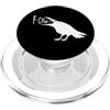 Retro Crow Apparel Gifts FCAWF Corvo Divertente Minimalista F-Caw-F Meme PopSockets PopGrip per MagSafe