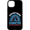 Diabetes Awareness Shirt Diabetic Gifts Custodia per iPhone 15 Plus Diabetes Blue Support Squad Consapevolezza del diabete