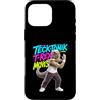 Retro Dino Dance Club Custodia per iPhone 16 Pro Max Tecktonik T-Rex Moves - Dinosauro danzante degli anni 2000