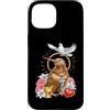 Catholic Core Catholiccore Aesthetic Got Custodia per iPhone 15 Kiwi Bird Coquette Cristiano Religioso Crocifisso Cuore Croce