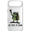 Funny Frog Meme Scuba Diving Humor Gifts Custodia per iPhone Air Ci immergiamo all'alba Frog Funny Frog Meme Scuba Diver