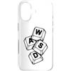 Grandio Design Funny Gamer Geek & Gaming Custodia per iPhone 17 Gaming WASD Computer Tastiera PC Gamer Move Keys