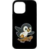 penguin skater cool bird icy style skate Custodia per iPhone 13 Pro Max Pinguino Skateboard Retro Cartoon