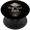 Bahaa's Tee Darkness Knows My Name Hooded Skull Quote Gothic Horror PopSockets PopGrip Adesivo
