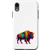 Cute Animal Apparel for Men Women Kids b Custodia per iPhone XR Bison Buffalo Paint Drip - Zoo Favorite Animal Farm Farmer