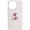 Southern Charm Outfitters Custodia per iPhone 14 Pro Max Funny Ol' Lady Western Country Wife Rosa Leopard Print