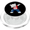 Canada Flag Polar Bear Dabbing Tees Bandiera del Canada Orso Polare Dabbing PopSockets PopGrip per MagSafe