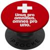 Simply Swiss Motto svizzero Unus Pro Omnibus Omnes Pro Uno PopSockets PopGrip Adesivo