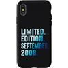 Limited Edition September 2008 Legendary Custodia per iPhone X/XS Settembre 2008 Anno 2008 Retro 2008 Vintage Edizione Limitata