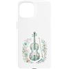 Disegni Artistici Violino Floreale Vinta Custodia per iPhone 15 Violino Floreale Vintage Musica Classica