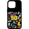 Bahaa's Tee Custodia per iPhone 16 Pro Retro Back To 90's, Nostalgia per gli anni Novanta Grafica
