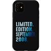 Limited Edition September 2008 Legendary Custodia per iPhone 11 Settembre 2008 Anno 2008 Retro 2008 Vintage Edizione Limitata
