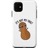 Punny Bone Custodia per iPhone 11 It's Nut My Fault Divertente gioco di parole con arachidi