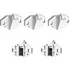 MroMax - Chiusura a sfera a doppio rullo per porta armadio, per cucina, bagno, armadio, guardaroba, chiusure armadio, tipo di armadio B, 5 pezzi