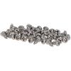 MroMax M2x5 - Viti autofilettanti a testa cilindrica Phillips, filettatura completa, attacco Phillips, chiusura in acciaio inox 316, finitura brillante, autofilettante, 50 pezzi, colore: Argento