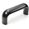 MroMax 2 maniglie in bachelite a forma di U, filettatura M6, 9 cm, fori centrali, in plastica, 90 mm, maniglie di isolamento per macchine industriali, colore nero