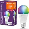 LEDVANCE Smart+ Lampe mit ZigBee Technologie, 9W, A60, matt, Sockel E27, Lichtfarbe RGBW einstellbar, 806lm, 1er Pack