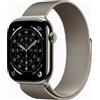 Apple Watch Series 11 Titanio 46 mm (2025) | GPS + Cellular | titanio naturale | cinturino maglia milanese M/L | naturale