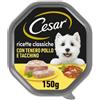 Cesar Ricette Classiche 150gr Pollo e tacchino - confezione da 14 pezzi - Cibo umido per cani - 1° ORDINE? 20% di sconto SU BRAND ESCLUSIVI, codice BZR20