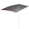 AKTIVE Ombrellone da parete rettangolare, 160 x 100 cm, grigio, poliestere, acciaio, protezione solare UV50, design rettangolare, 4 stecche, per giardino, terrazza, balcone (62514)
